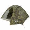 vidaXL Tente de camping &agrave; d&ocirc;me 4 personnes camouflage imperm&eacute;able