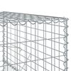 vidaXL Panier gabion avec couvercle 900x100x150 cm fer galvanis&eacute;