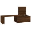 vidaXL Table basse Chêne marron 150x50x35 cm Bois d'ingénierie
