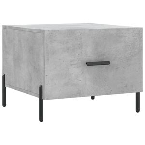 vidaXL Table basse gris b&eacute;ton 50x50x40 cm bois d'ing&eacute;nierie
