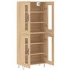 vidaXL Buffet haut Ch&ecirc;ne sonoma 69,5x34x180 cm Bois d'ing&eacute;nierie