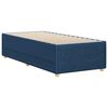 vidaXL Cadre de lit sans matelas bleu 90x200 cm tissu