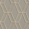 DUTCH WALLCOVERINGS Papier peint avec motif hexagonal Gris