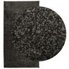 vidaXL Tapis ISTAN &agrave; poils longs aspect brillant anthracite 80x150 cm