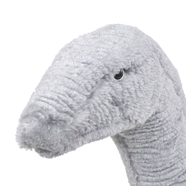vidaXL Jouet en peluche Dinosaure Brachiosaurus Gris XXL