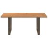 vidaXL Table à manger 180x120x74 cm bois de chêne massif rectangulaire