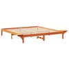 vidaXL Cadre de lit Brun cire 180 x 200 cm Pin massif