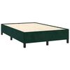 vidaXL Sommier &agrave; lattes de lit avec matelas LED vert fonc&eacute; 120x190 cm