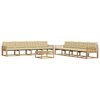vidaXL Ensemble de canap&eacute;s d'ext&eacute;rieur 9 pc Blanc et Beige