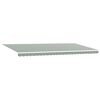 vidaXL Toile de rechange pour auvent Vert et blanc 580 x 345 cm