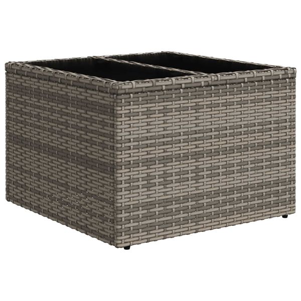 vidaXL Ensemble de canap&eacute; de jardin 5 pcs Gris 55 x 55 x 37 cm