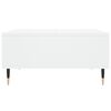 vidaXL Table basse blanc 60x60x30 cm bois d'ingénierie