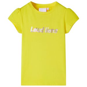 T-shirt enfant à manches courtes jaune vif 92