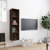 vidaXL Biblioth&egrave;que/Meuble TV Ch&ecirc;ne marron 143x30x36cm Bois ing&eacute;nierie