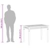vidaXL Table à manger de jardin 110x65x80 cm bois de teck solide