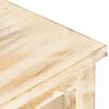 vidaXL Table basse Blanc 90x50x40 cm Bois de manguier massif