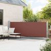 vidaXL Auvent latéral rétractable de patio 140x600 cm Marron