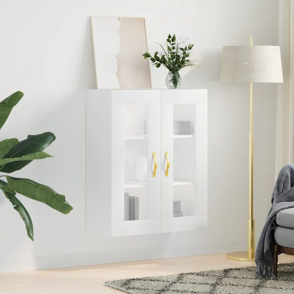 vidaXL Armoire murale blanc 69,5x34x90 cm