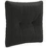 vidaXL Coussin de dos PUTTEN 100 % polyester Noir 40 x 40 x 10 cm