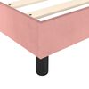 vidaXL Sommier &agrave; lattes de lit avec matelas Rose 120x200 cm Velours