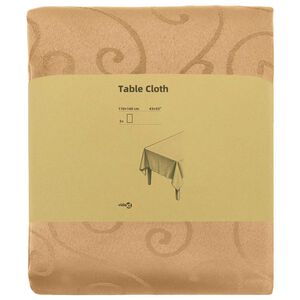 vidaXL Tissu de Table 5 pc Rectangulaire Beige 110 x 140 cm