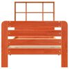 vidaXL Cadre de lit sans matelas cire marron 90x190 cm bois pin massif