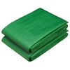 vidaXL B&acirc;che avec &oelig;illets 2 pi&egrave;ces Vert 3 x 5 m 260 gsm PE