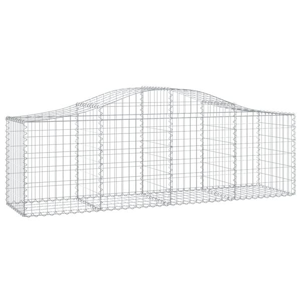 vidaXL Paniers à gabions arqués 10 pcs 200x50x60/80 cm Fer galvanisé