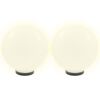 vidaXL Lampe à LED sous forme de boule 2 pcs Sphérique 30 cm PMMA
