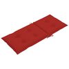 vidaXL Chaises de jardin lot de 2 avec coussins rouge Teck massif