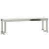 vidaXL Étagère de table de travail 110x30x35 cm inox