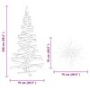 vidaXL Arbres de Noël avec support Marron 150 cm Bois massif en pin