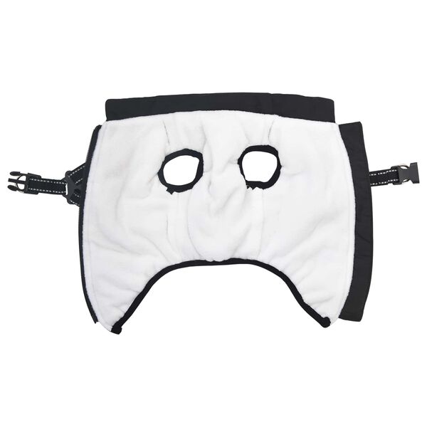 vidaXL Manteau pour chien Noir L36 Fleece et Polyester