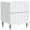 vidaXL Cabinet de chevet Blanc 43 x 34,5 x 49,5 cm Bois d'ing&eacute;nierie