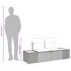 vidaXL Canap&eacute; de jardin Gris 184 x 62 x 85cm polyrotin