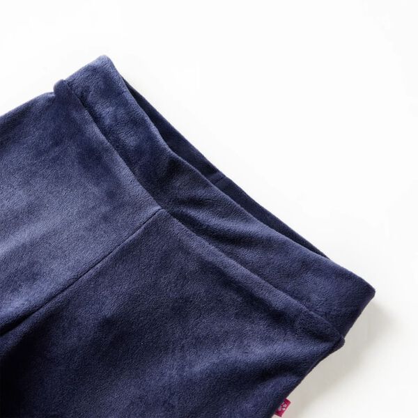 Pantalons pour enfants velours bleu foncé 92