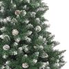 vidaXL Sapin de Noël artificiel Vert 210 cm PVC, plastique et acier