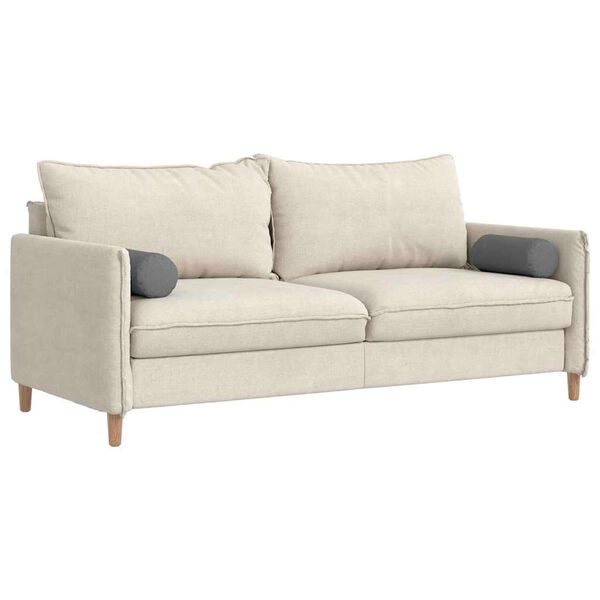 vidaXL Coussins d'accent 2 pcs Gris foncé Ø 15 x 40 cm tissu