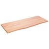 vidaXL Comptoir de salle de bain marron clair 100x40x2 cm bois trait&eacute;