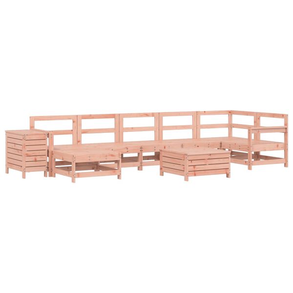 vidaXL Salon de jardin 9 pcs bois massif sapin de douglas
