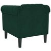 vidaXL Fauteuil vert fonc&eacute; velours