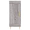 vidaXL Buffet haut Sonoma gris 34,5x34x180 cm Bois d'ing&eacute;nierie