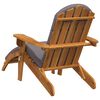 vidaXL Chaise de jardin Adirondack et repose-pieds bois massif acacia
