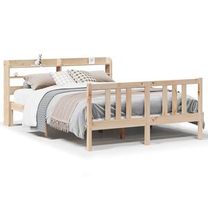 vidaXL Cadre de lit et t&ecirc;te de lit sans matelas 135x190 cm