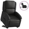 vidaXL Fauteuil inclinable &eacute;lectrique noir cuir v&eacute;ritable