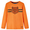 T-shirt enfants &agrave; manches longues orange fonc&eacute; 104