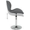 vidaXL Tabouret de bar Gris fonc&eacute; Velours
