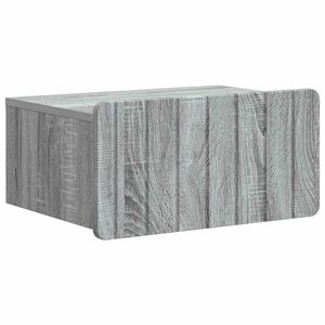 vidaXL Cabinet de chevet mural Sonoma gris 49 x 34,5 x 24 cm