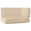 vidaXL Set de coussins de palette 3 pcs Beige Tissu Oxford