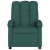 vidaXL Fauteuil de massage inclinable &eacute;lectrique Vert fonc&eacute; Tissu